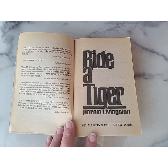 Ride A Tiger By Harold Livingston Paperback - Picture 3 of 10